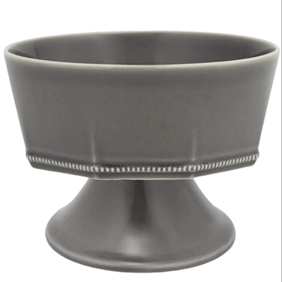 2 Arhaus Avignon Grey Pedestal Bowls - Picture 1 of 7